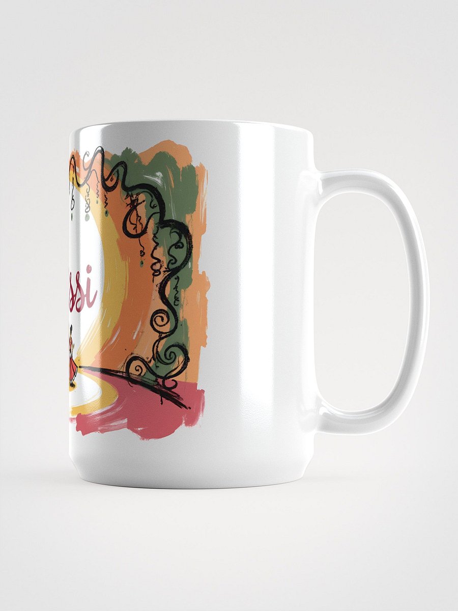 Ornate Odissi Stage | Traditional Dance Art Glossy Mug product image (1)