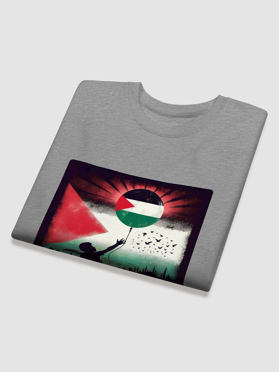 Palestinian Flag Balloon Silhouette Sweatshirt | free palestina product image (12)