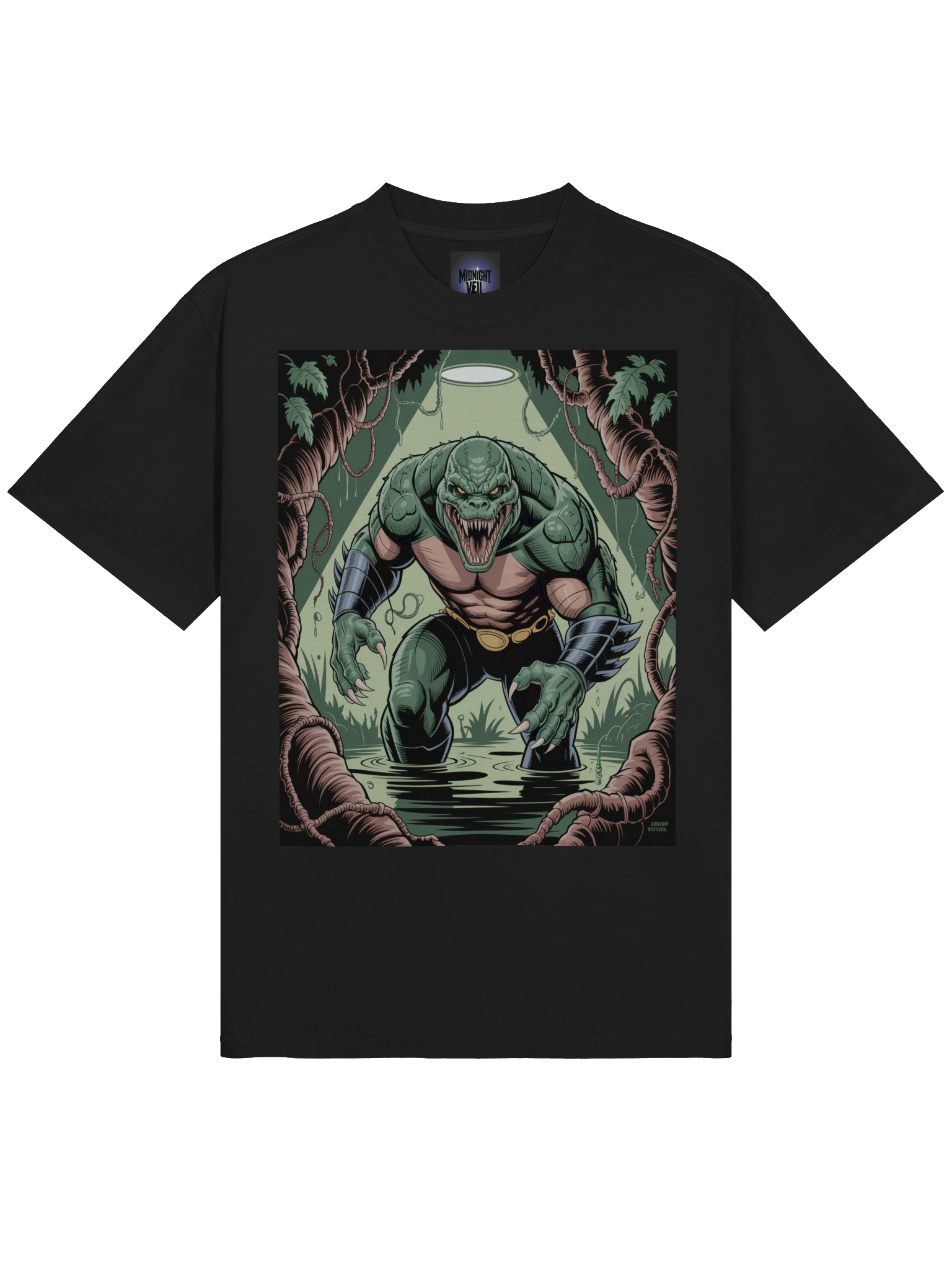 Killer Croc Mire Menace Oversized Faded T-Shirt product image (5)