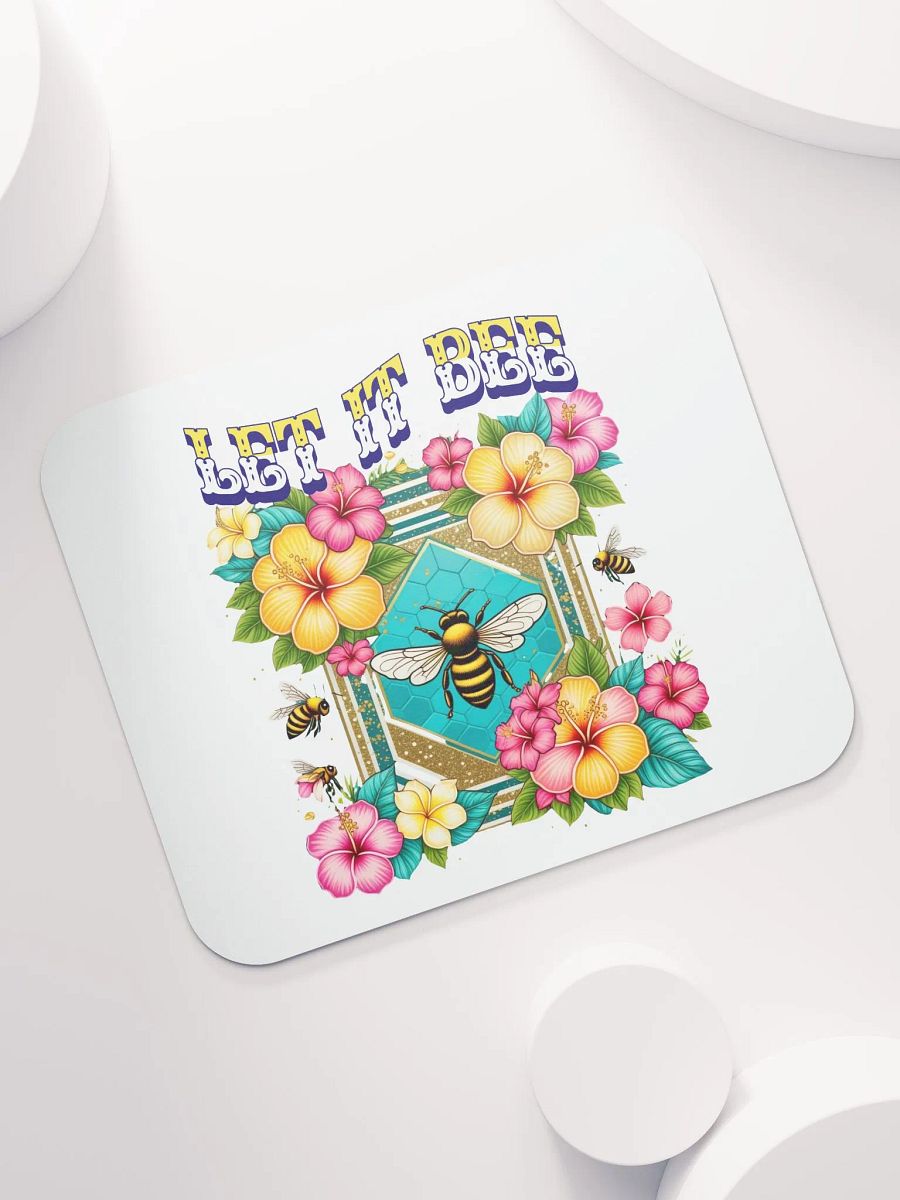 Let It Bee Flower Floral Vibrant Mouse Pad product image (5)