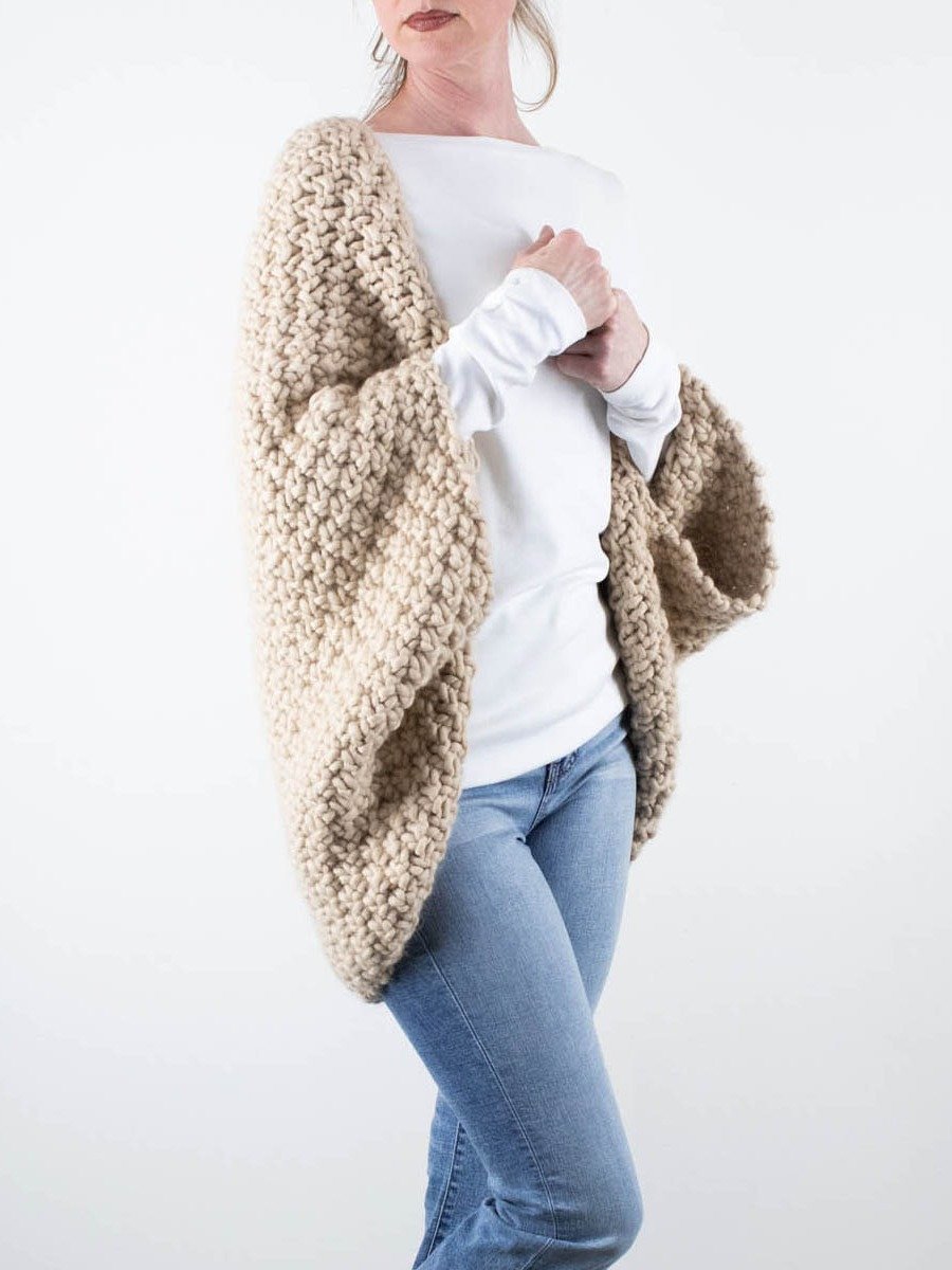 Quick-ish Shrug Sweater Knitting Pattern - Knitcation product image (4)