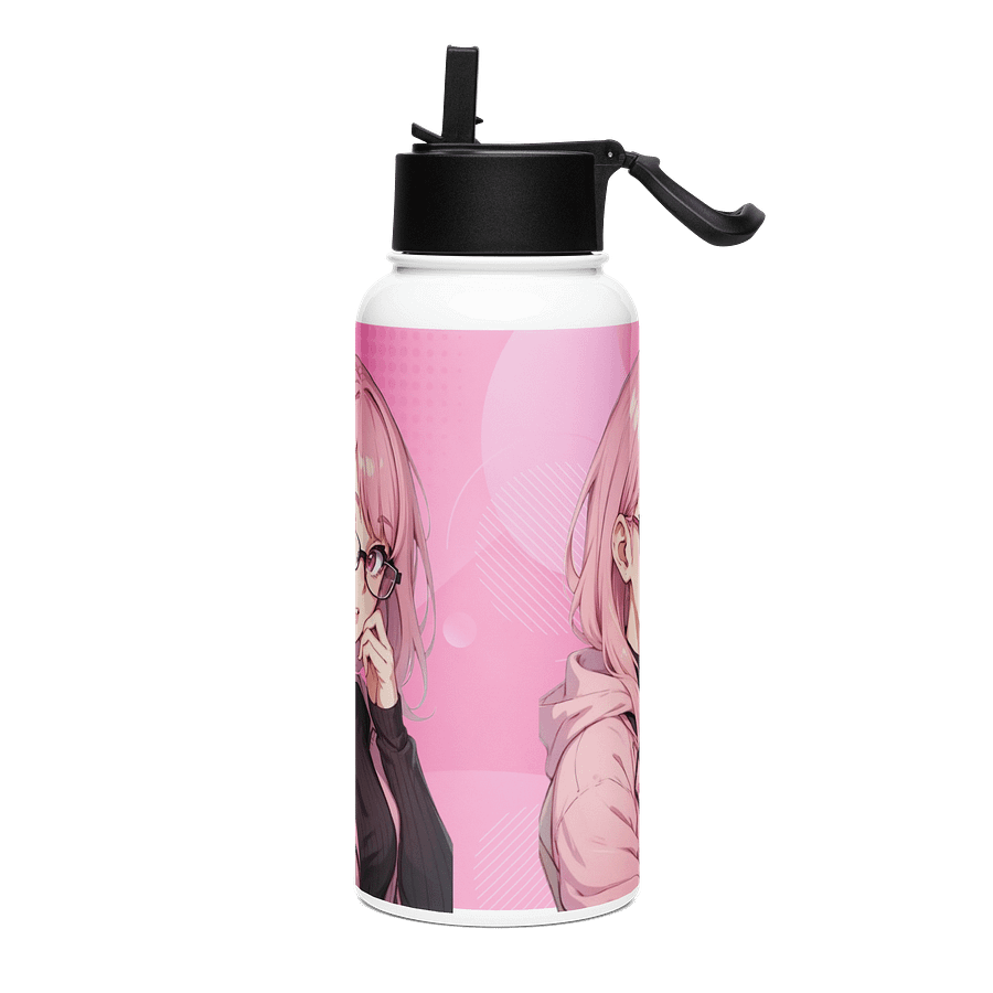 (PINK WAIFU) K Stainless Steel Water Bottle with a Straw Lid product image (3)
