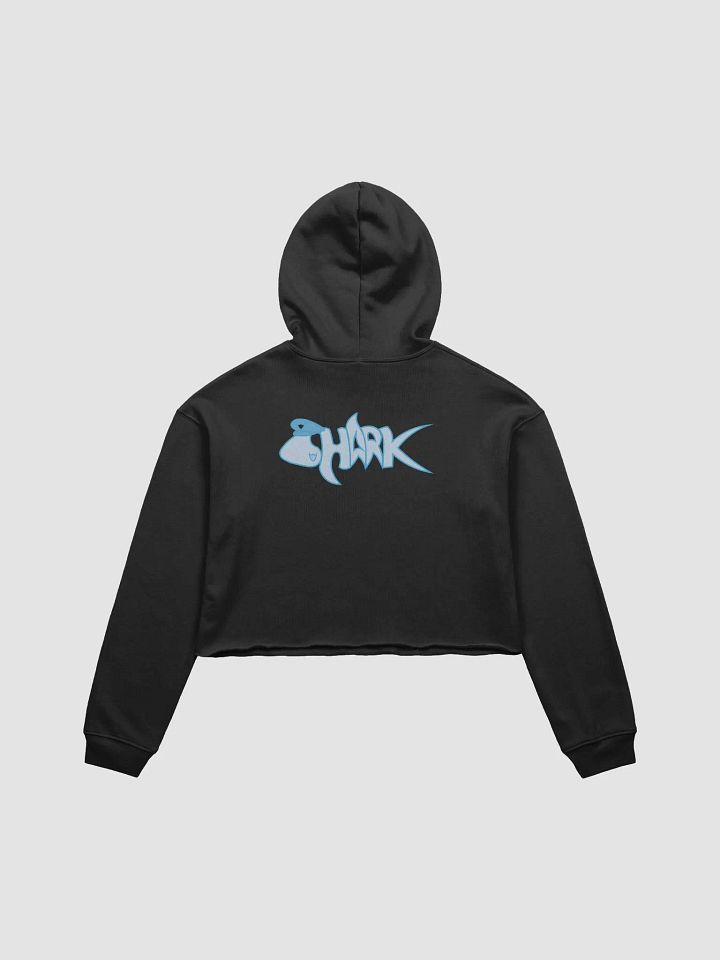 Pastel Blue Shark Crop Hoodie product image (7)