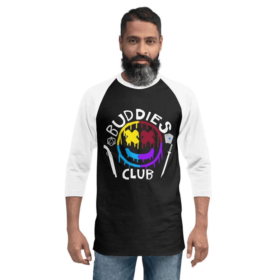 Buddies Club Raglan (Dark Mode) product image (6)