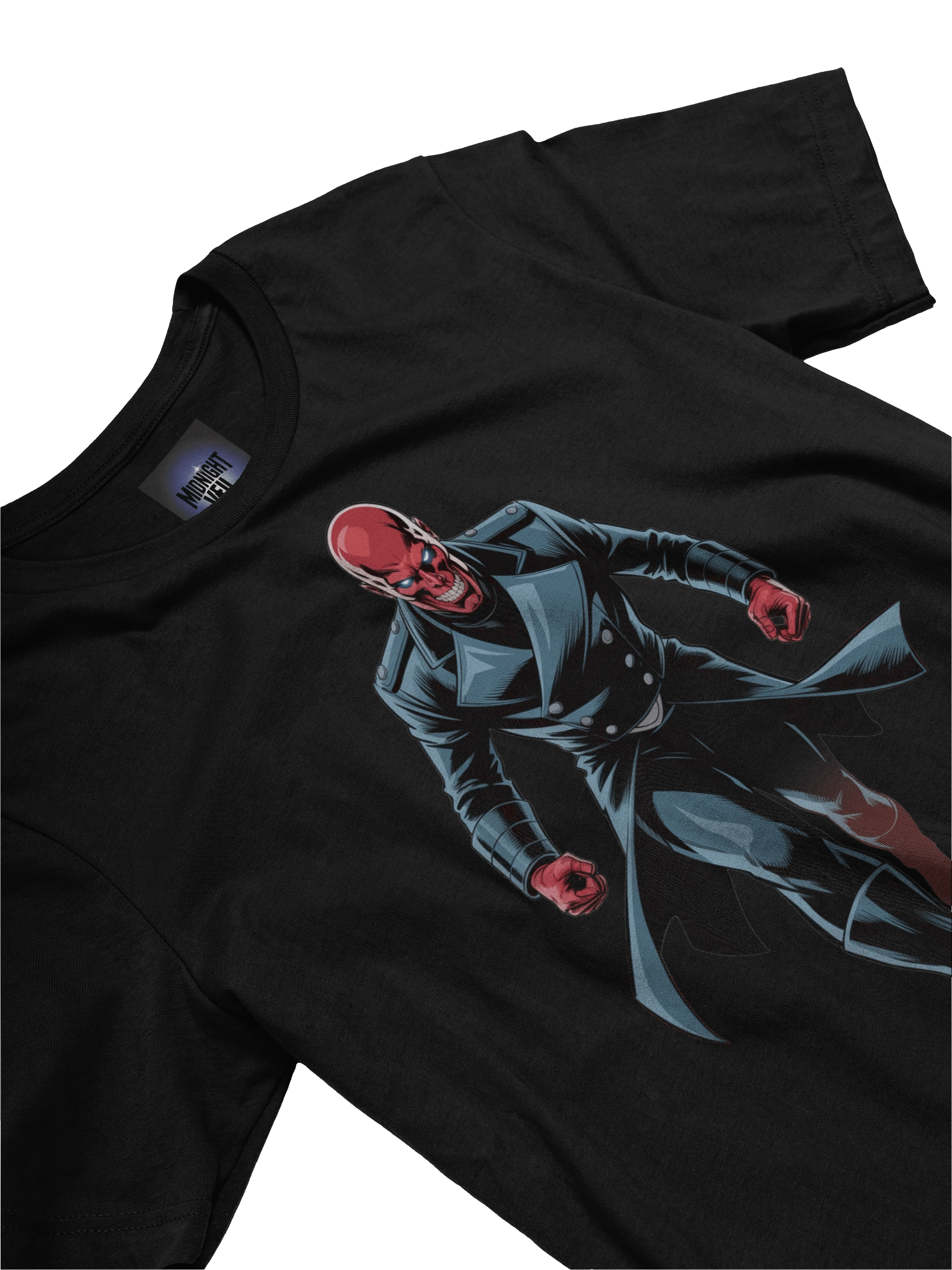 Scarlet Stride: Red Skull Supersoft Graphic T-Shirt product image (5)
