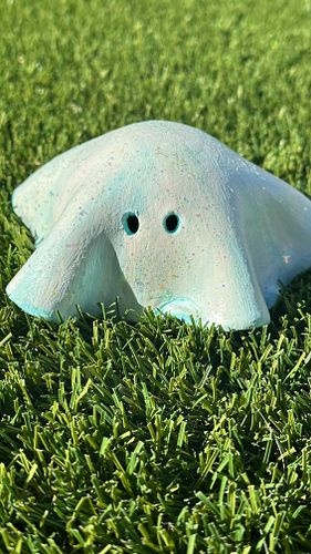 👻 DIY Air Dry Clay Ghost. 
Air Dry Clay Crafters Square $1.25 in Dollar Tree. 

If you are interested in using these paints/a...