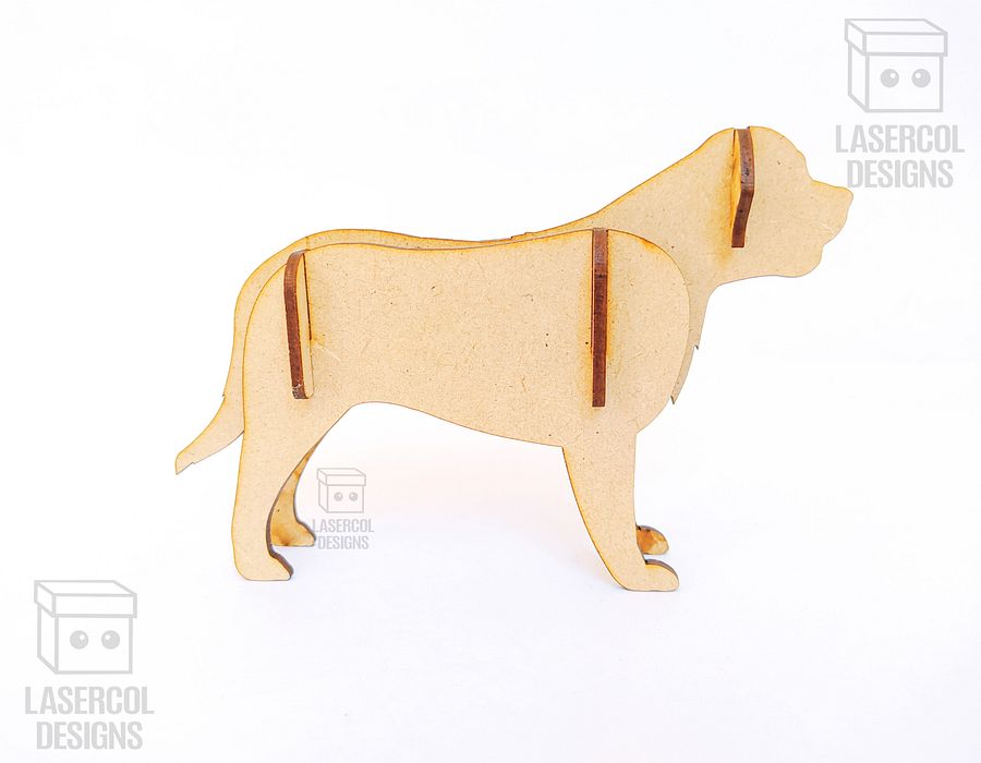 Dogs 3d Puzzle (3 Sizes) Set 4 - Laser Cut Files product image (8)