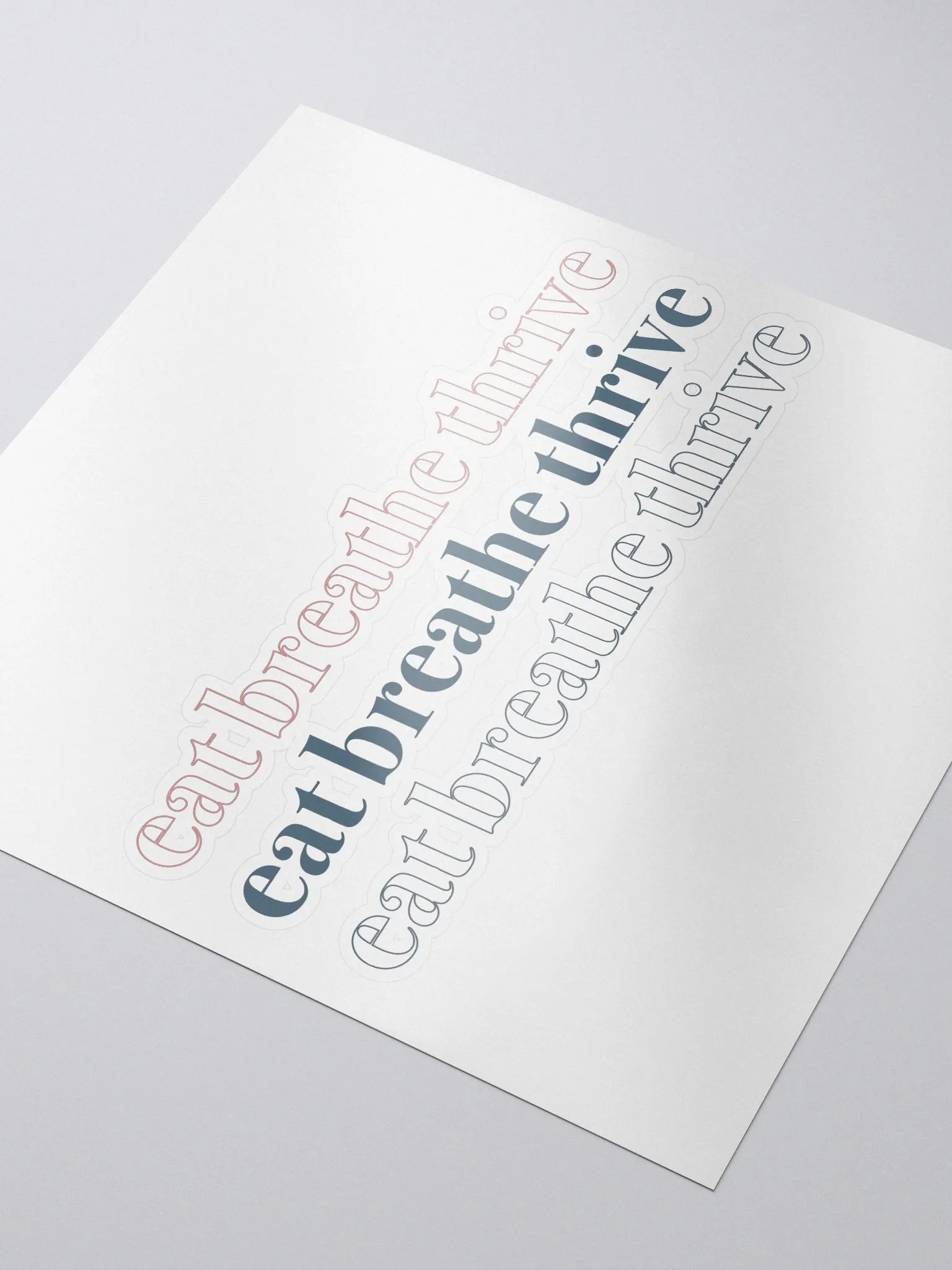 Eat Breathe Thrive cubed | sticker product image (3)