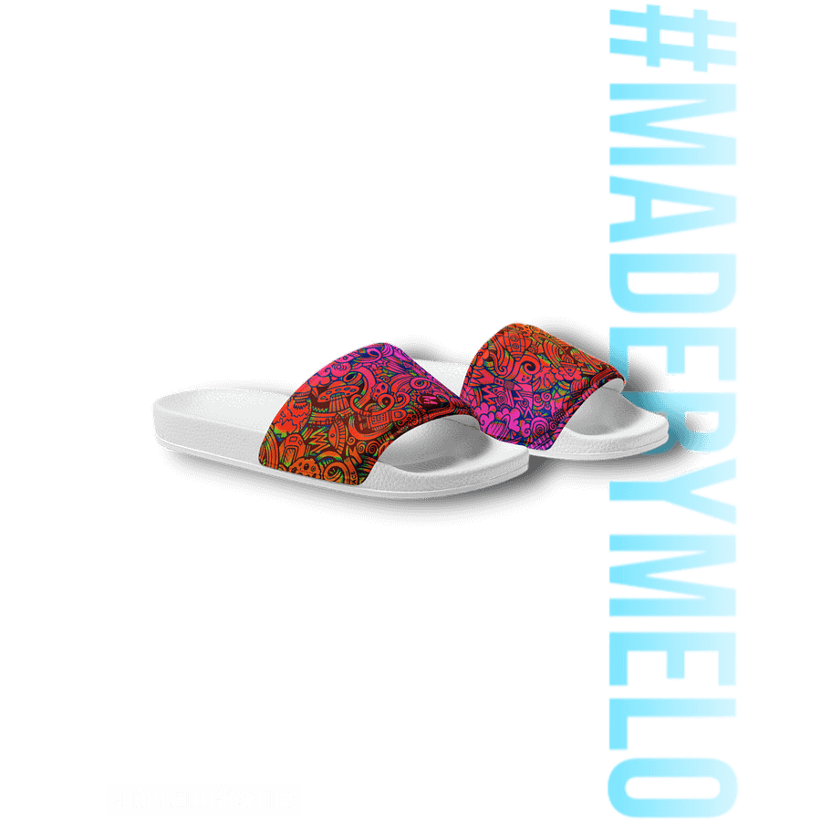 Rainbow Space Scribble - Women's Slides | #MADEBYMELO product image (5)