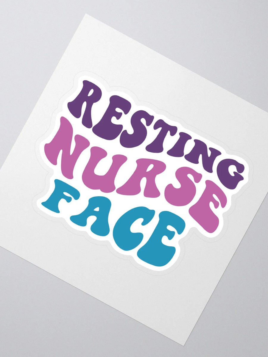 Resting Nurse Face Sticker product image (6)