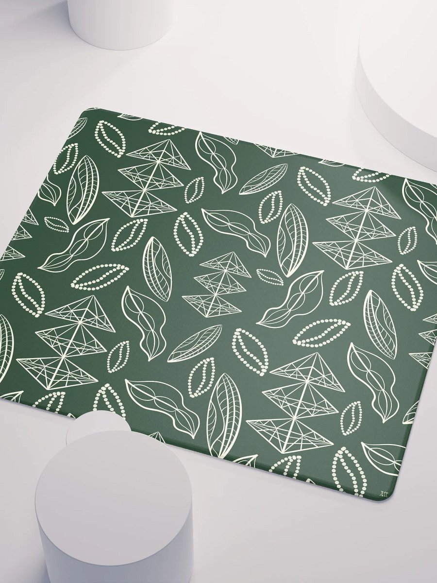 El Yunque Brew Bliss: Abstract Coffee Bean Tribal Gaming Mousepad product image (5)