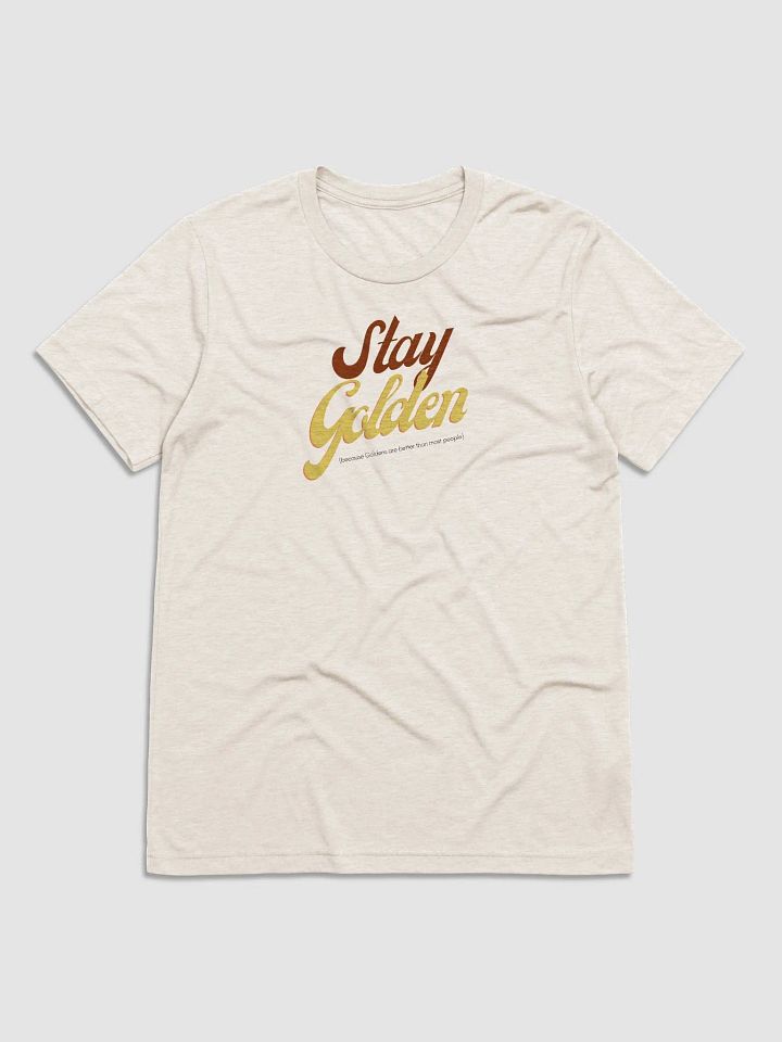 Vintage Script Stay Golden tee product image (1)