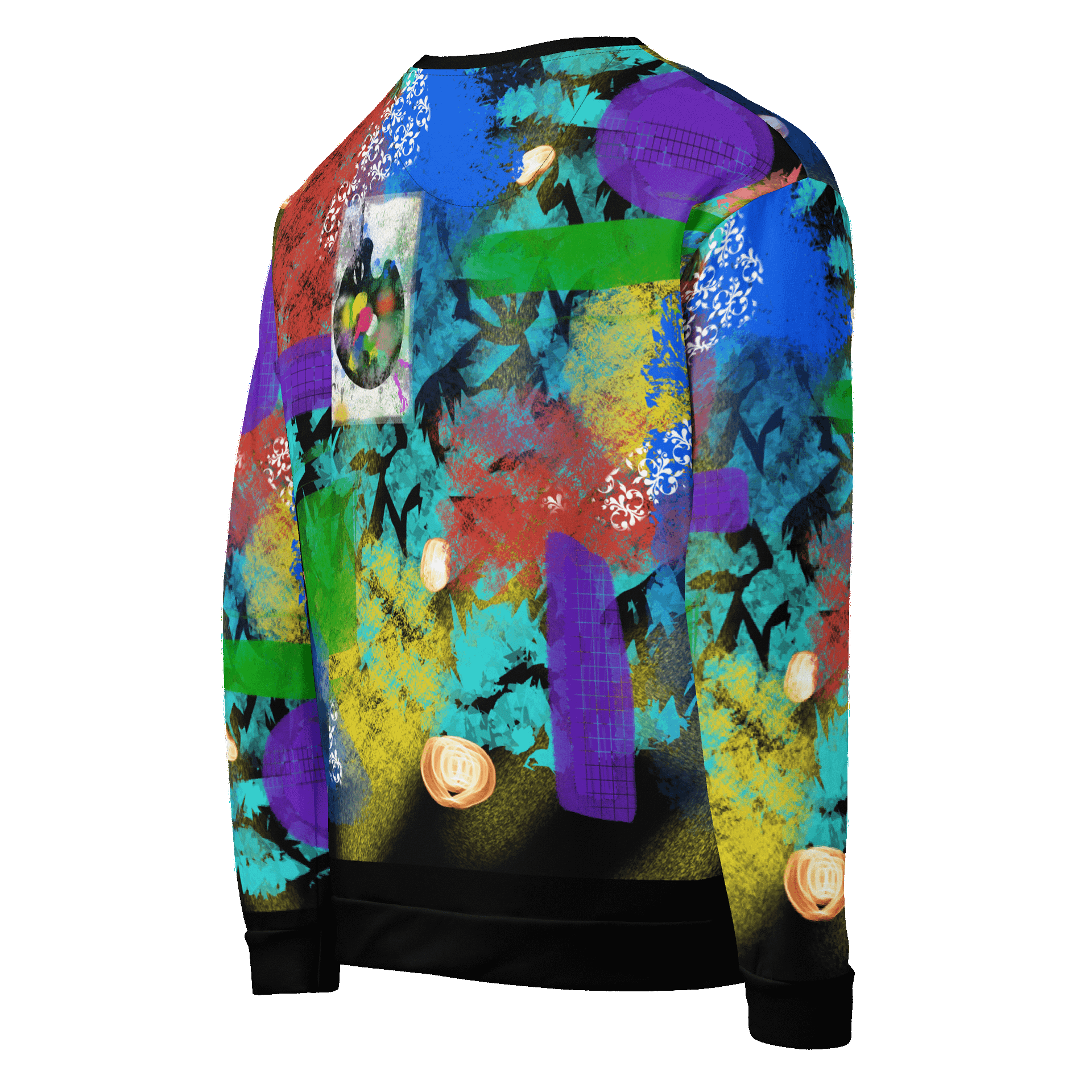 AbstractWear 'Night Flower' Unisex Art Sweatshirt product image (5)