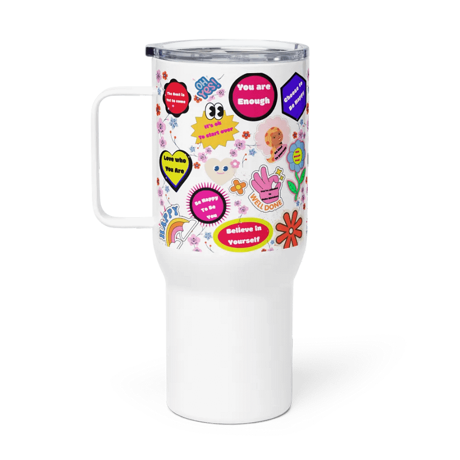 Empowerment Sticker Collage Travel Mug product image (1)
