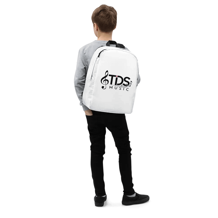 TDS Music White Minimalist Backpack product image (2)