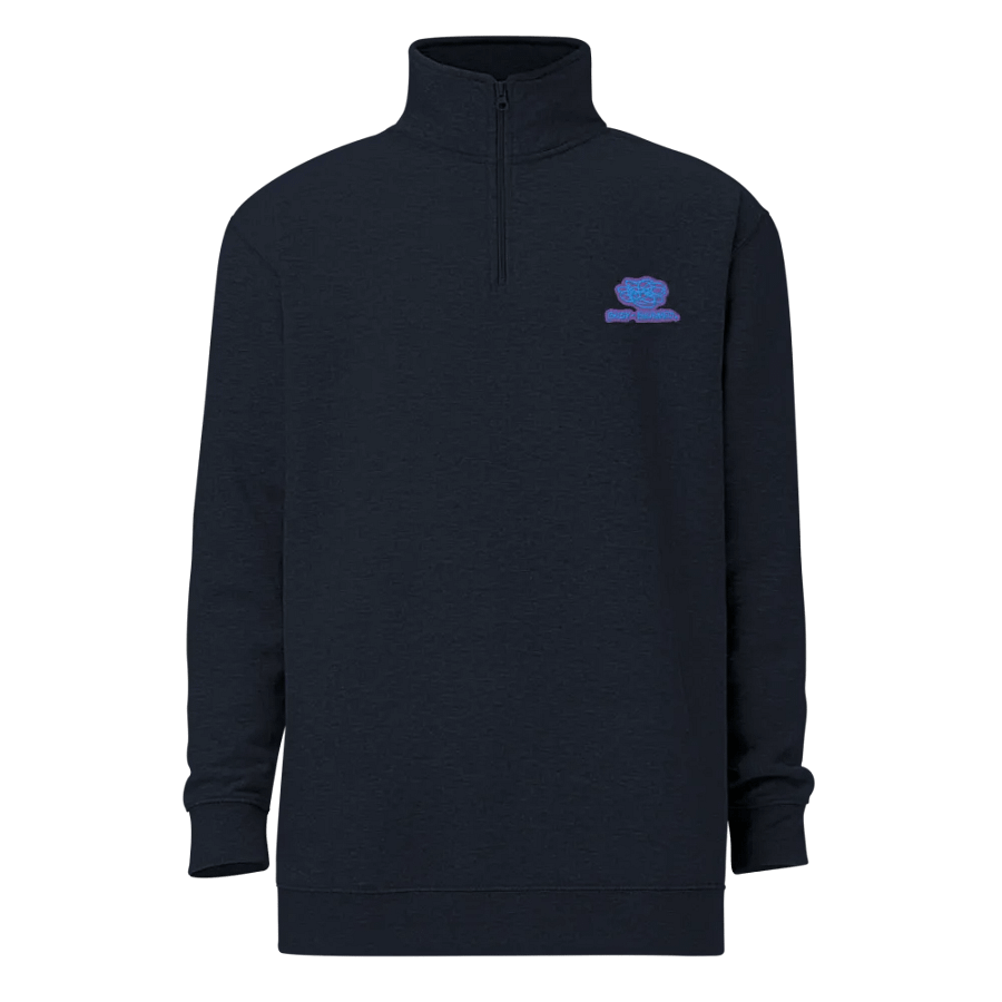 BUSY-BRAINED (violet design) embroidered quarter zip product image (12)