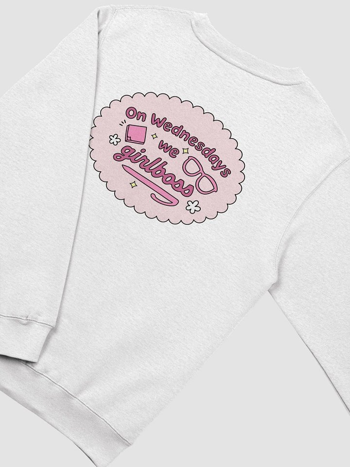 On Wednesdays, We Girlboss Unisex Crewneck Sweatshirt product image (1)