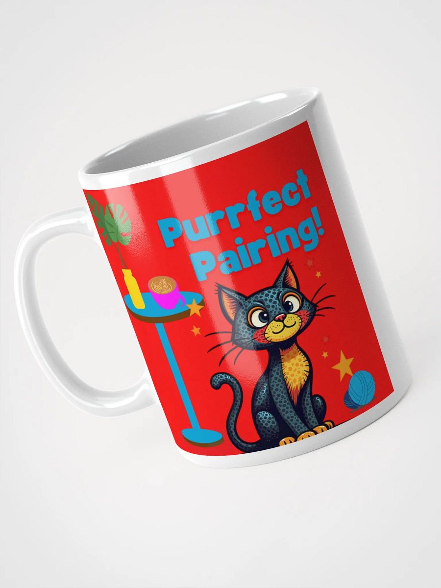 Purrfect Pairing! White Glossy Mug product image (7)