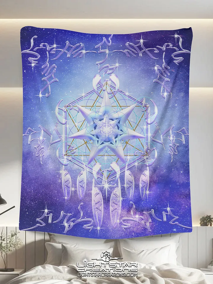Galactic Dreamstar Light-Tech Fleece Blanket product image (1)