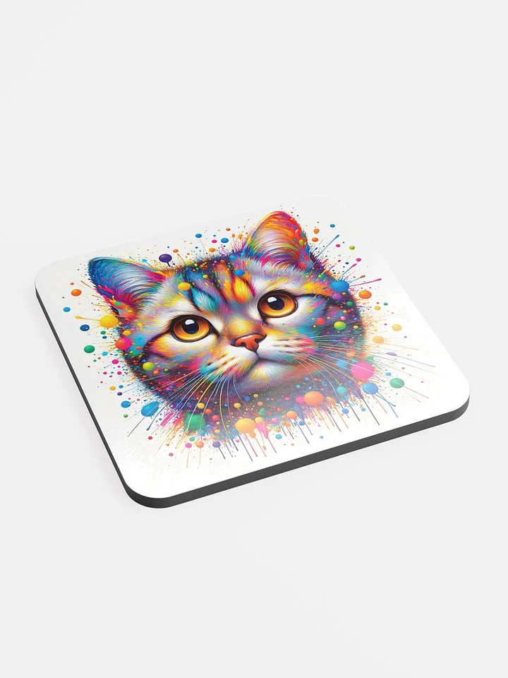 Glossed Cork Coaster: American Shorthair product image (2)