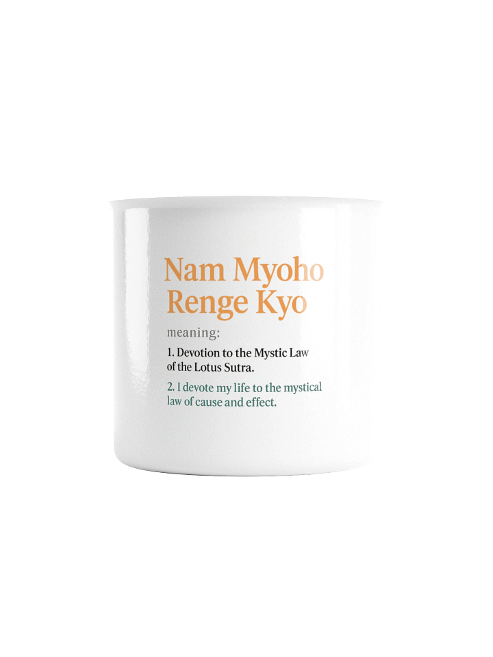 Nam Myoho Renge Kyo Enamel Mug product image (2)