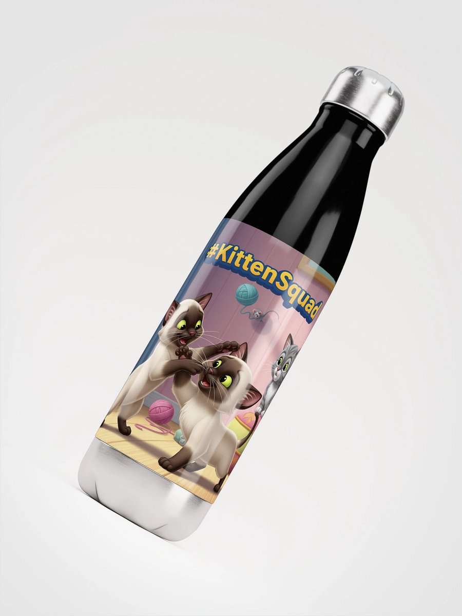 KittenSquad Stainless Steel Water Bottle product image (4)