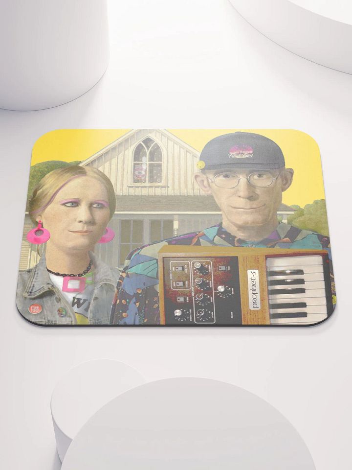 American Prophet by Frank Fonik (Sequential Prophet 5), EDM Techno Classic Mouse Pad product image (1)
