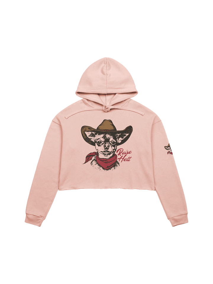 Raise Hell Chihuahua Crop Hoodie product image (5)