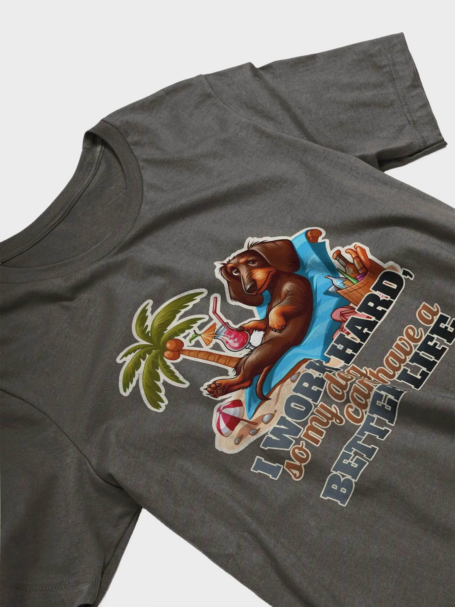 Work Hard – Dachshund - T-Shirt product image (29)