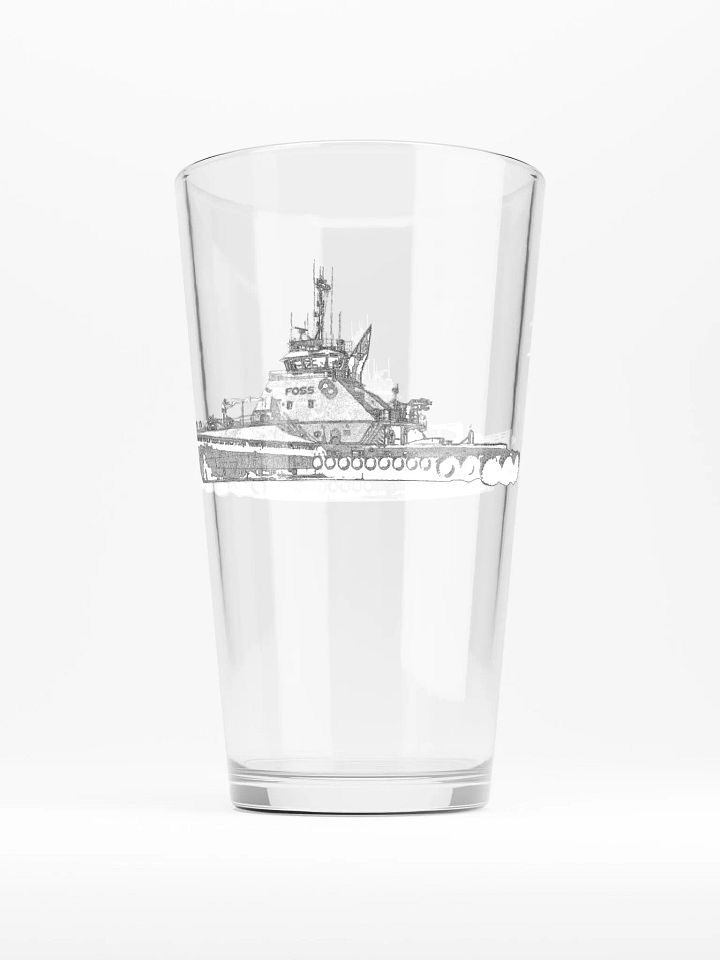 Foss Tugboat Sketch 16oz Pint Glass product image (1)