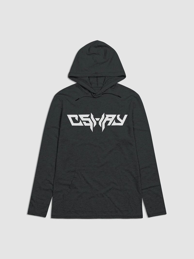 CShay logo thin long-sleeve hooded shirt