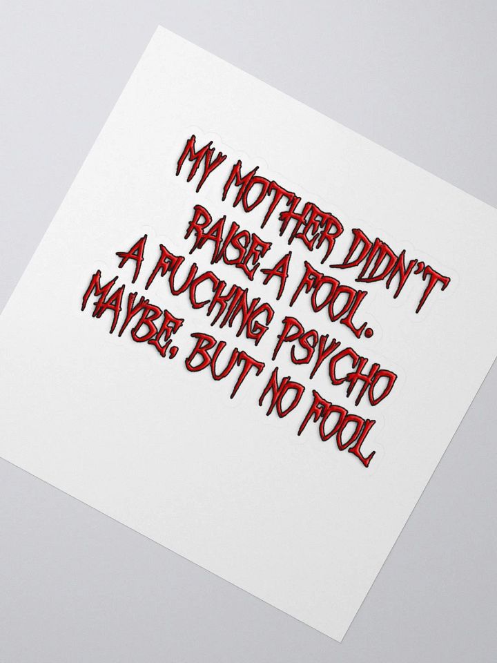 Raise A Fool Stickers product image (6)