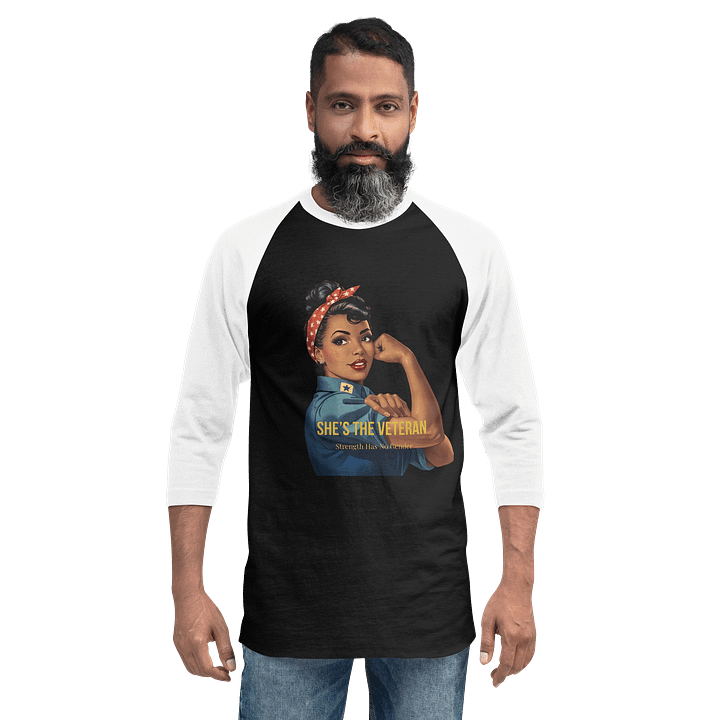 She’s The Veteran Two-Tone T-Shirt product image (2)