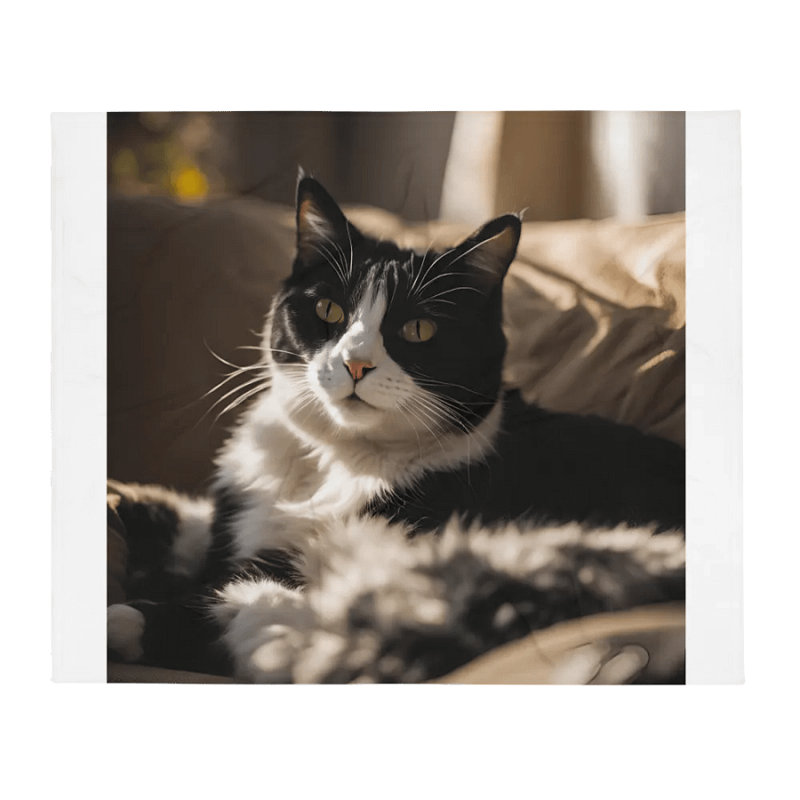 Cozy Cat Lounge Throw Blanket product image (2)