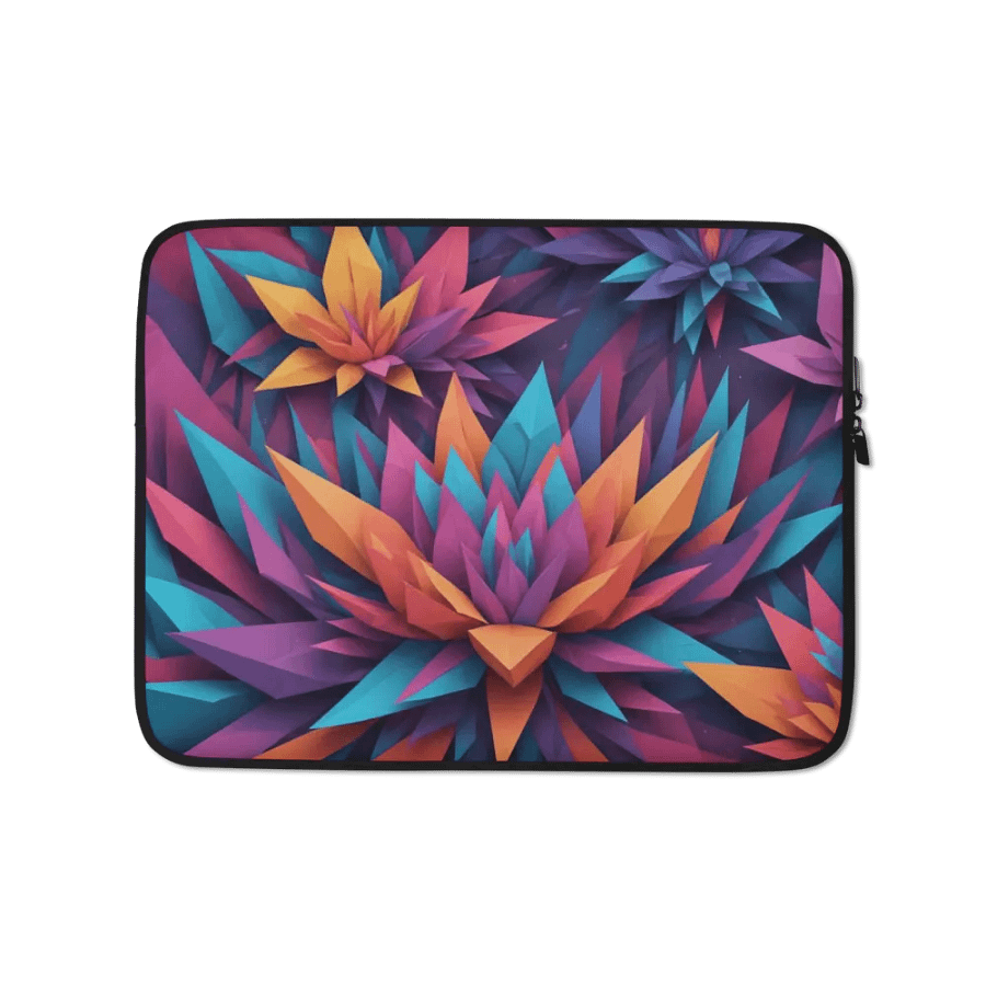 Floral Geometry Laptop Sleeve product image (1)