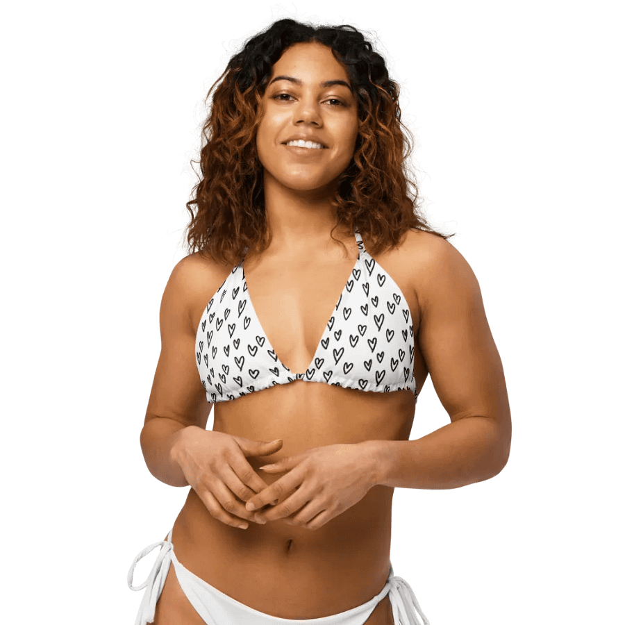Mini Hearts Adjustable Bikini Top product image (9)