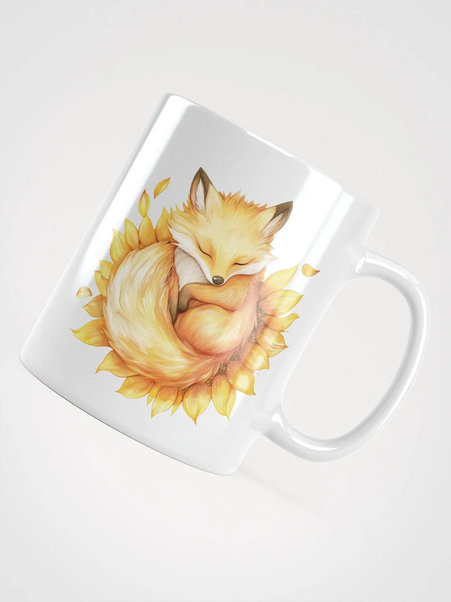 Sleepy Sunflower Fox Mug product image (11)