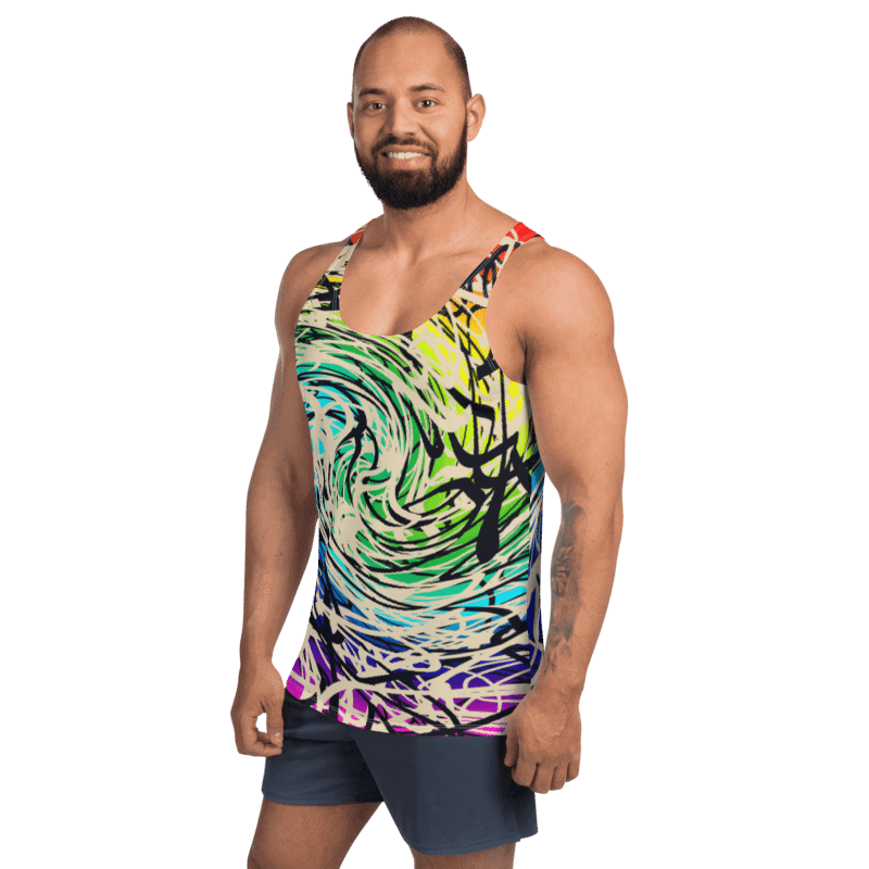 rainbow cyberwave tank top product image (6)