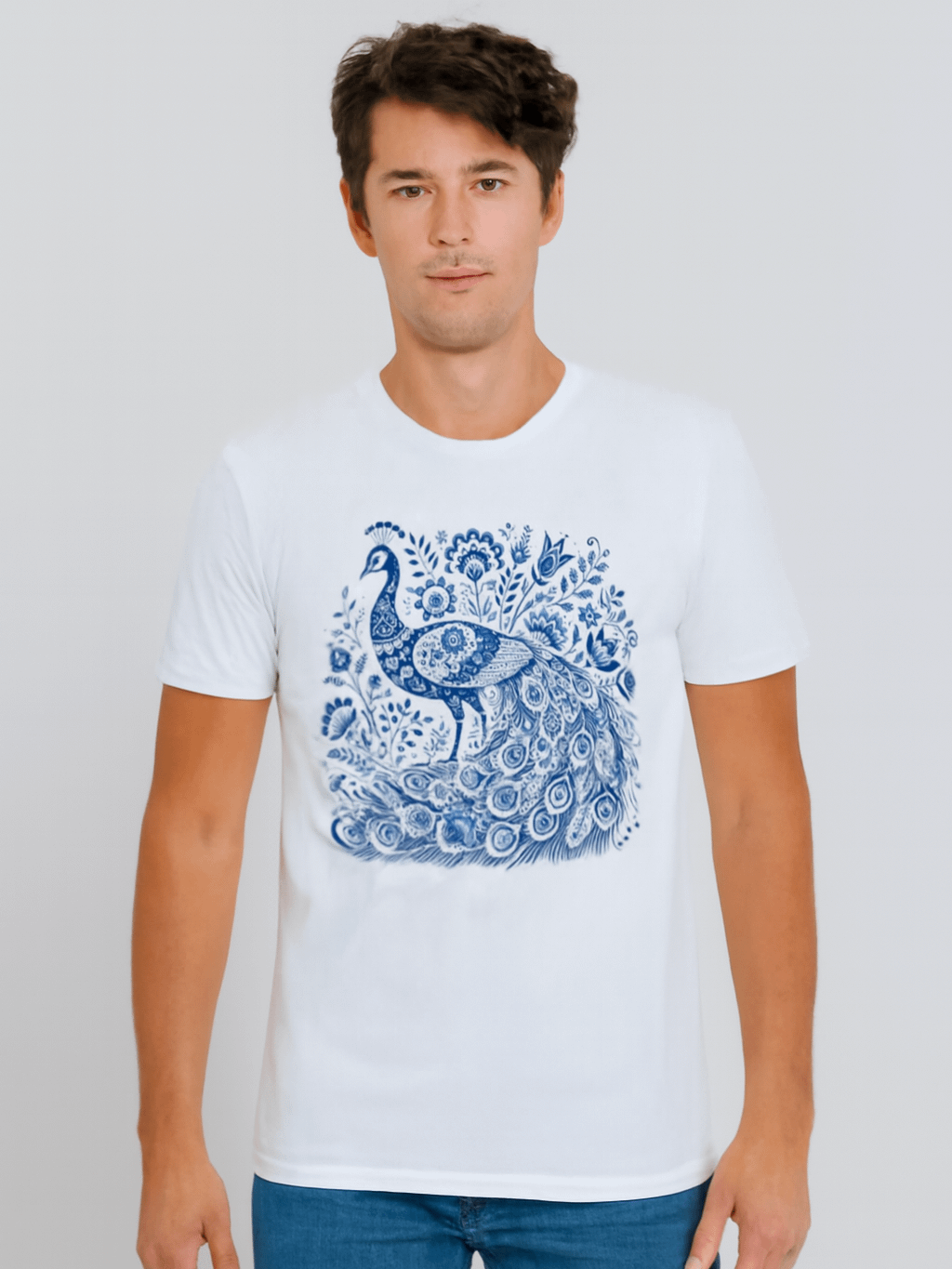 Ornate Peacock Elegance T-Shirt product image (1)