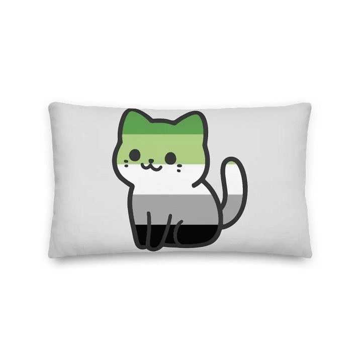 Aromantic Pride Kitty Pillow product image (2)