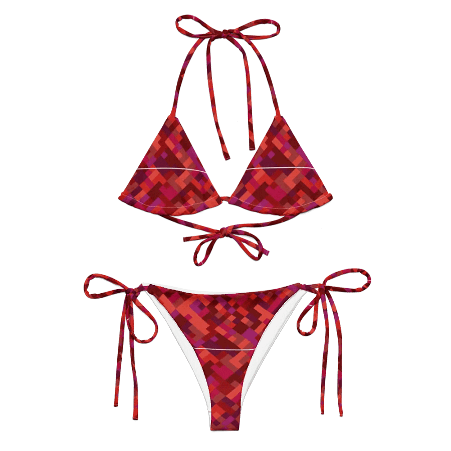 Colorful Mosaic Pattern Design String Bikini - v6 product image (1)