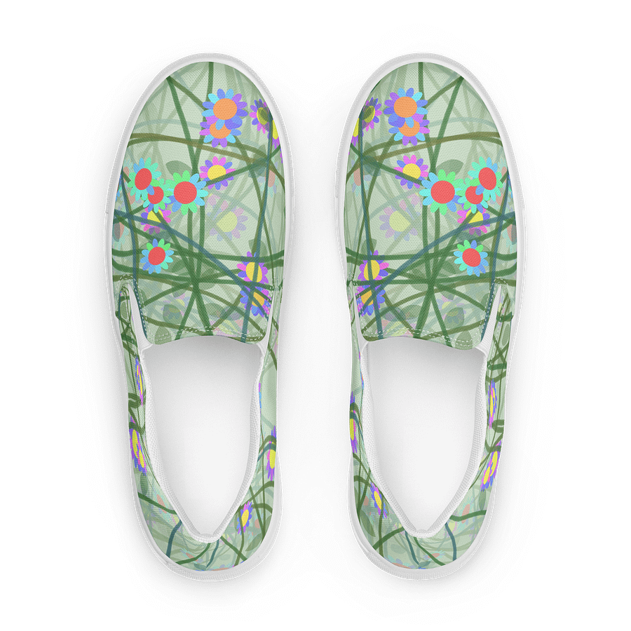 Vibrant Vines Men's Slip-On Shoes product image (1)