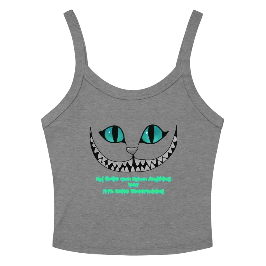 Cheshire Cat Tank , Grinning Cat Top, Whimsical Cat Shirt, Cartoon Cat Tank , Funny Cat Apparel, Cat Smile Top product image (10)