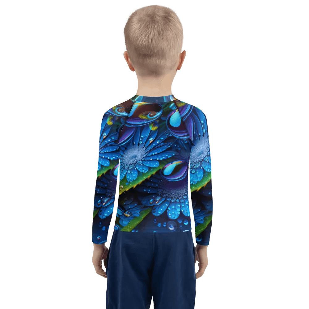 Kawaiikitten Exclusive Premium DewDrop Surfing Ocean Rash Guard Full Sleeved T-Shirt product image (2)
