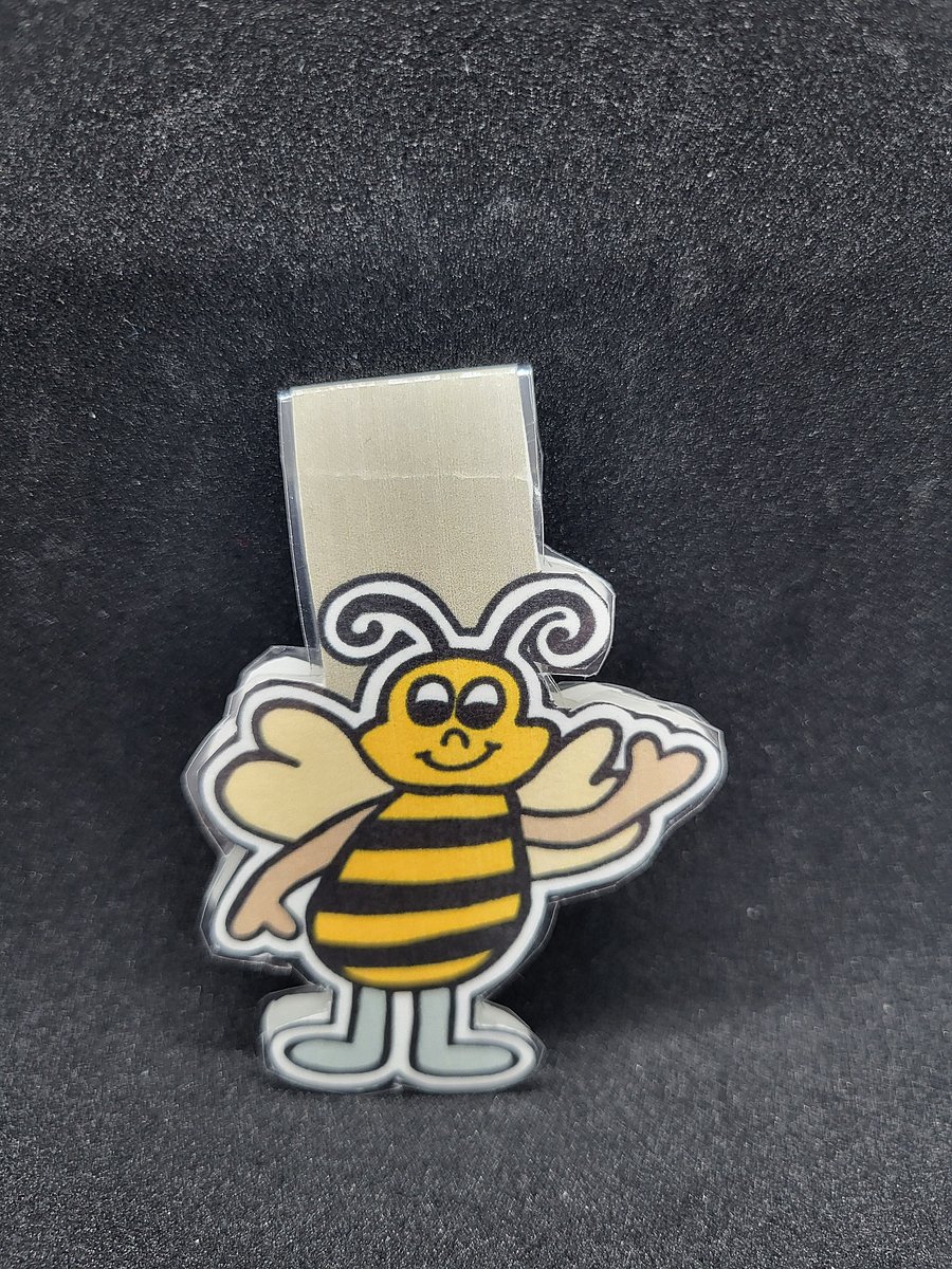 Magnetic Bookmark – Cute Waving Bee XL product image (1)