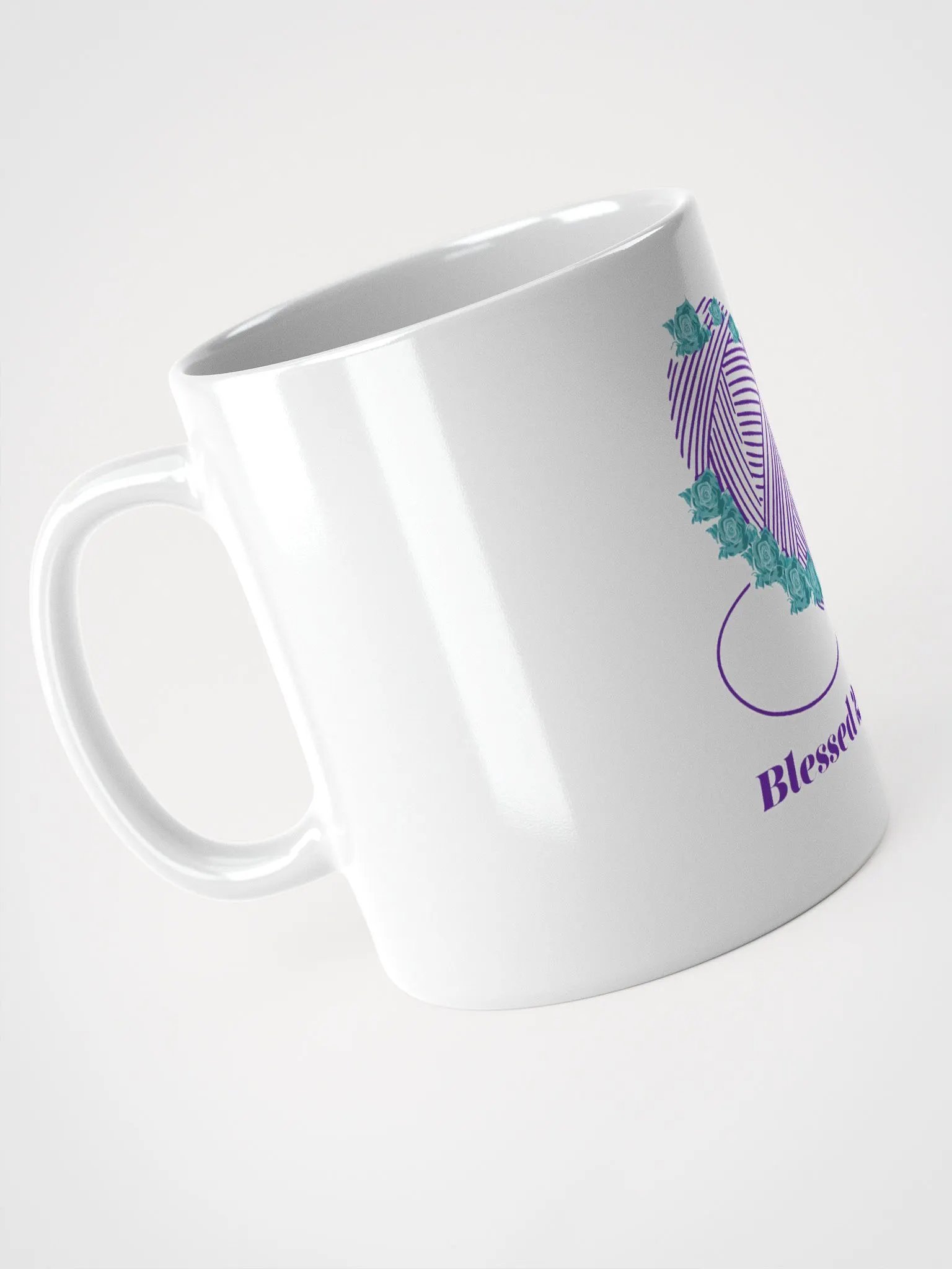 Blessed2Crochet White Logo Mug product image (6)