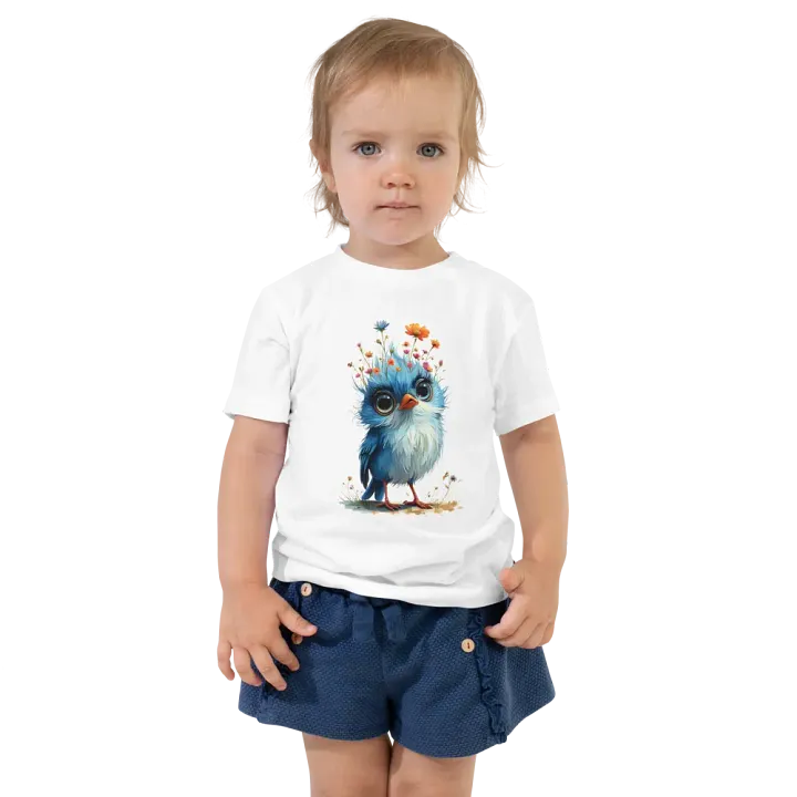 Whimsical Blue Bird Toddler T-Shirt product image (1)