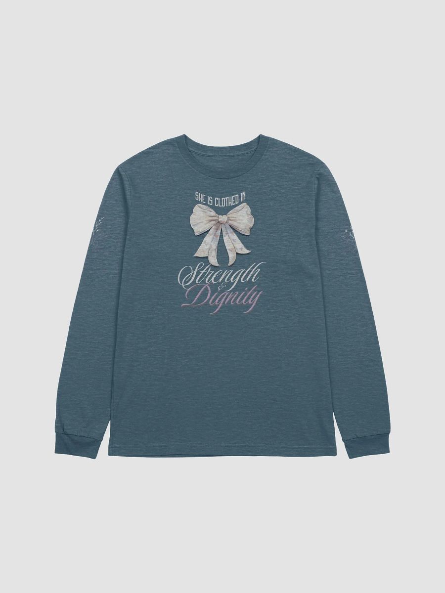 Clothed in Strength & Dignity, Proverbs 31- Christian , Long Sleeve,T- Shirt for Women. product image (1)