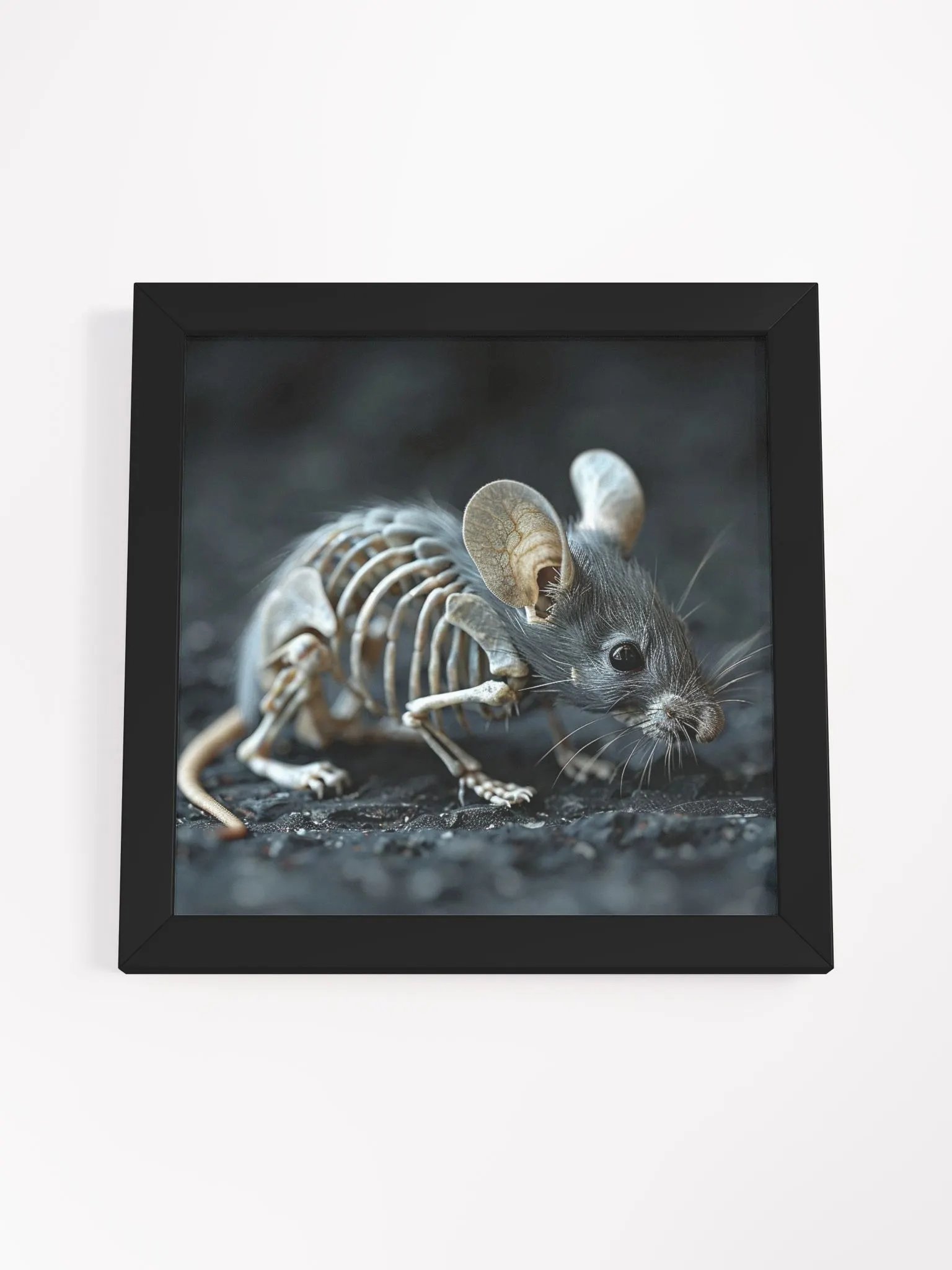Creepy Mouse Skeleton Framed Wall Art product image (6)