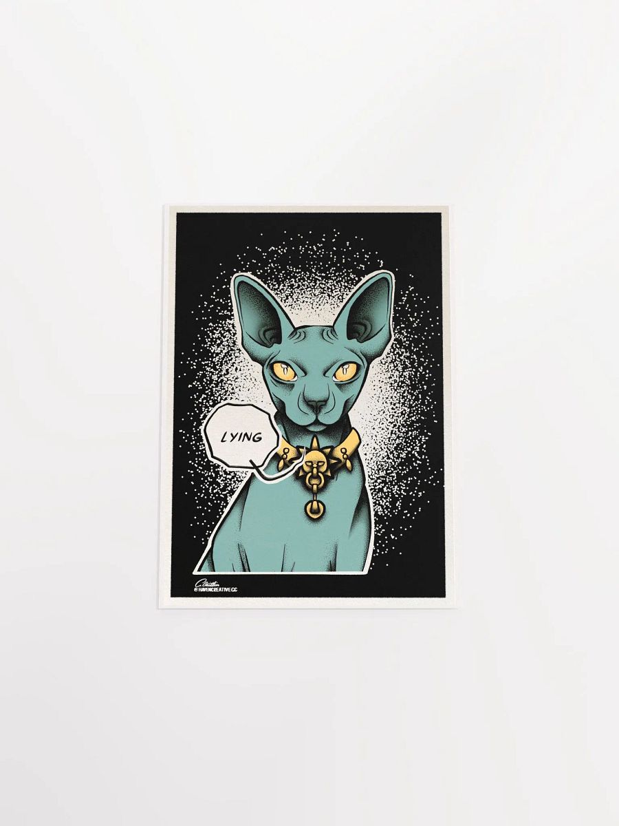 "Lying Cat" Matte Poster product image (9)